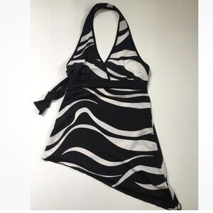 Forever 21 Halter y2k Top Asymmetrical Back Tie Read